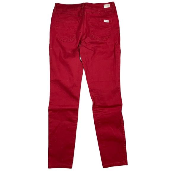 Seven7 size 10 bright red high rise skinny booty shaper jeans like new condition - Picture 6 of 13